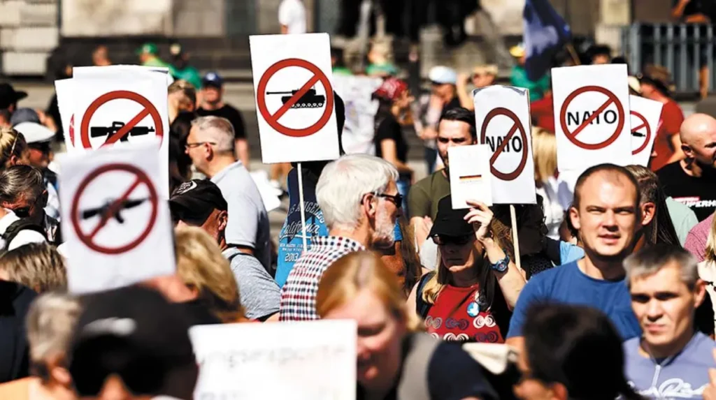 Germany's anti-war protest: Public dissent challenges government's military policy